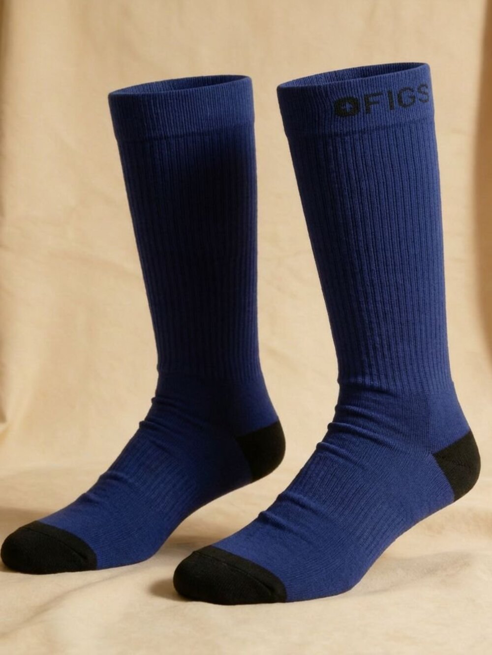 Figs Navy Comfortable Compression Socks Size M